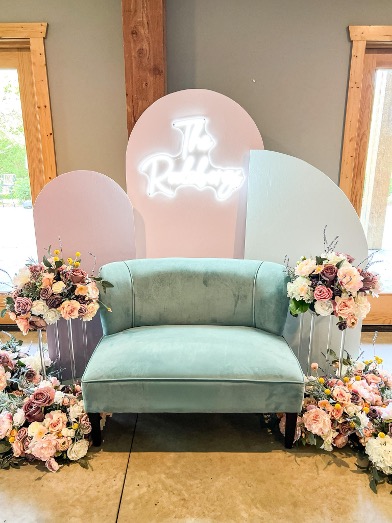 Hitch Rentals - Settees - Blue Settee-2