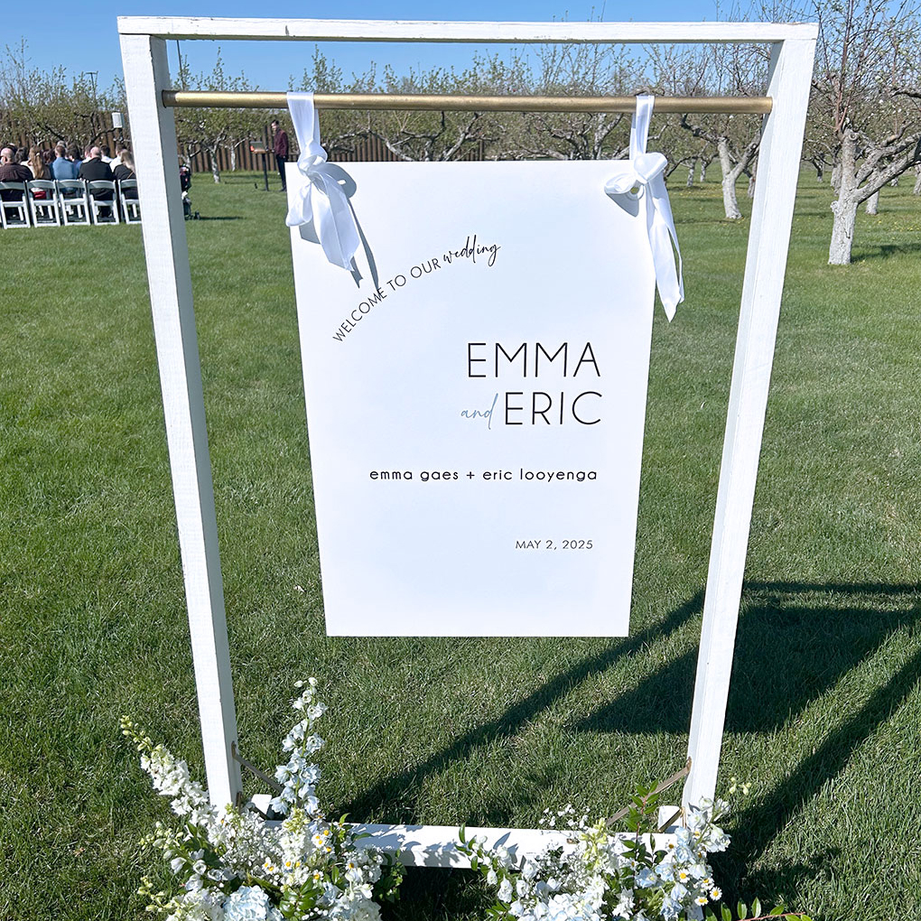 emma+eric ceremony welcome