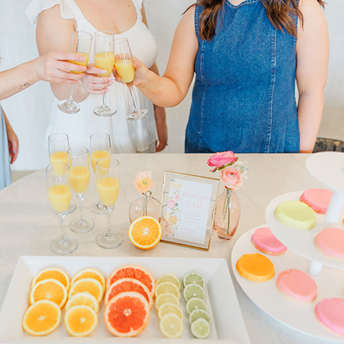 citrusbridalshower cookiestand