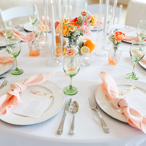 citrusbridalshower tablerentals